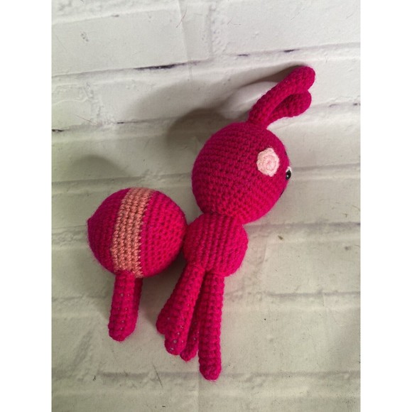 Bumble Nums Ant Super Simple Songs Red Crochet Doll Toy Handmade Amigurumi - Picture 3 of 4